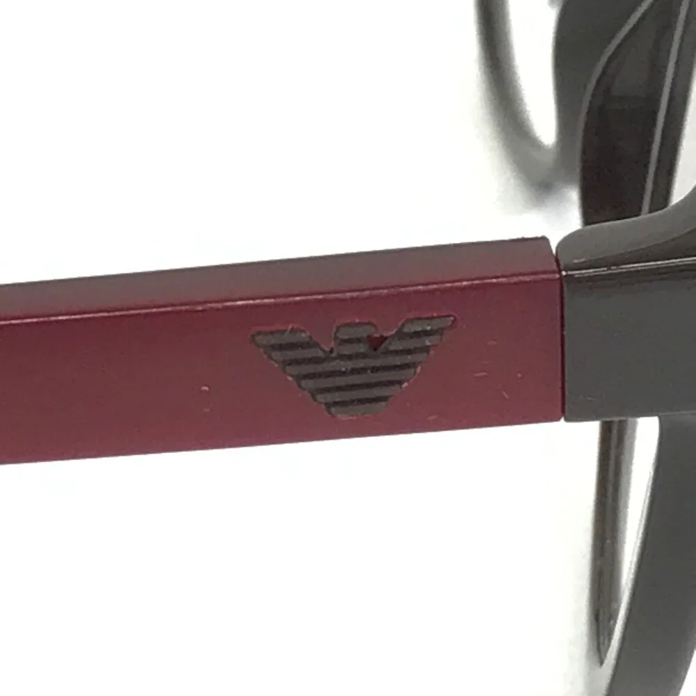 Emporio Armani Eyeglasses Frames EA3104 5561 Dark Brown Red Cat Eye 54-17-140